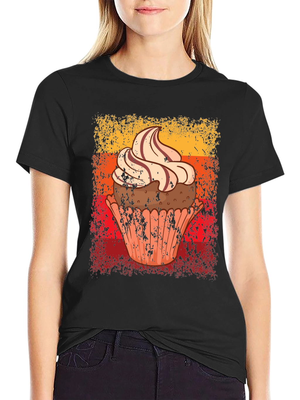 Cupcake Graphic Tee - Novelty Dessert T-Shirt