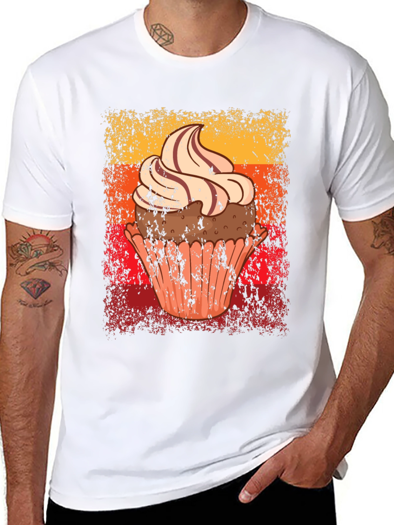 Cupcake Graphic Tee - Novelty Dessert T-Shirt