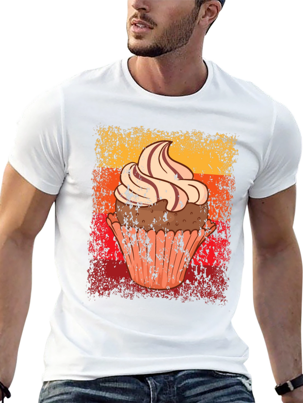 Cupcake Graphic Tee - Novelty Dessert T-Shirt