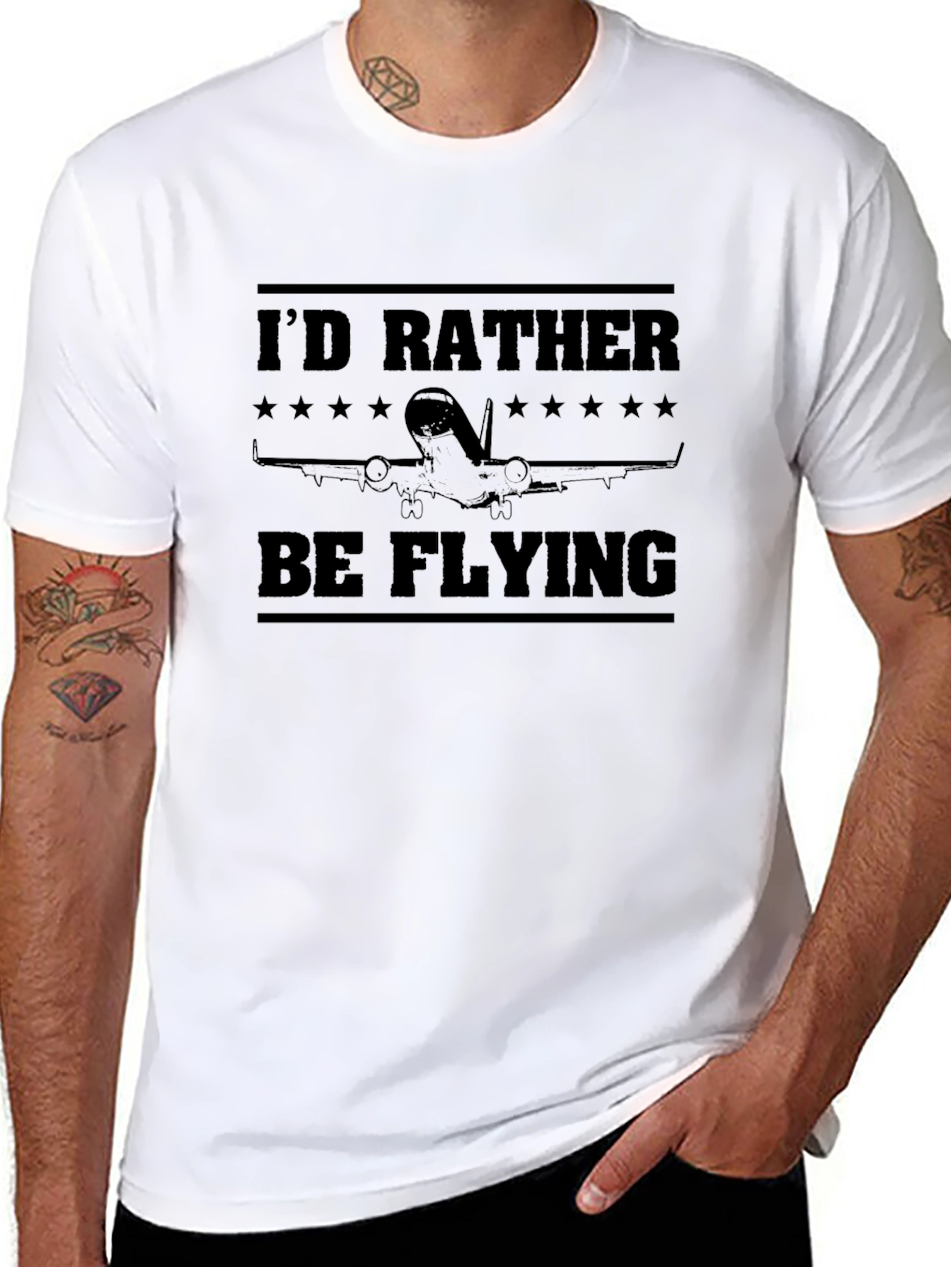 Id Rather Be Flying T-Shirt | Airplane Design