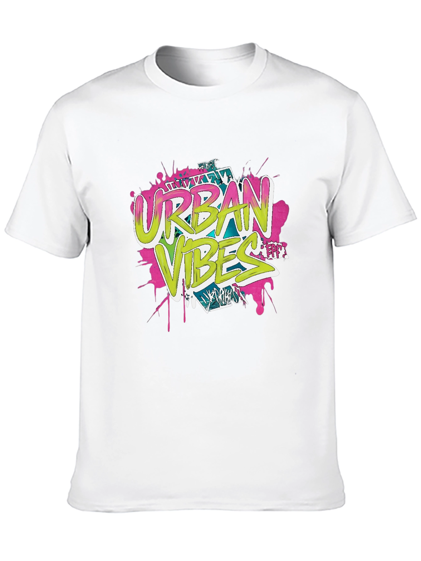Urban Vibes Graphic Print Black T-Shirt