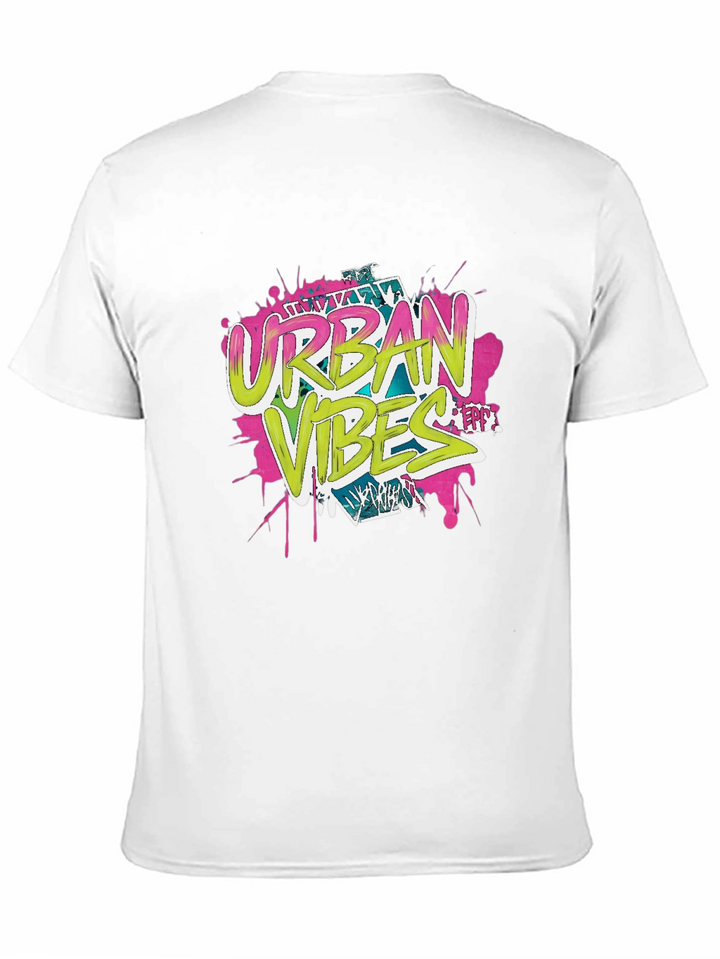 Urban Vibes Graphic Print Black T-Shirt