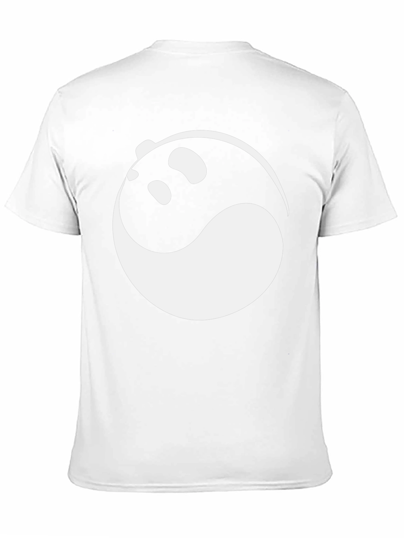 Yin and Yang Panda Graphic Tee - Black