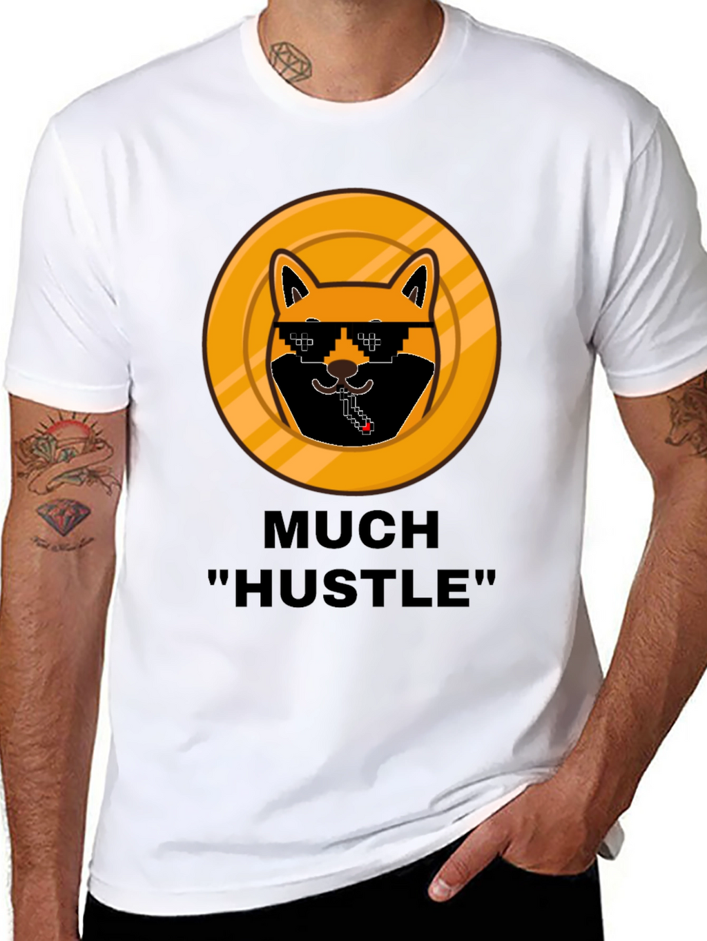 Much Hustle Shiba T-Shirt