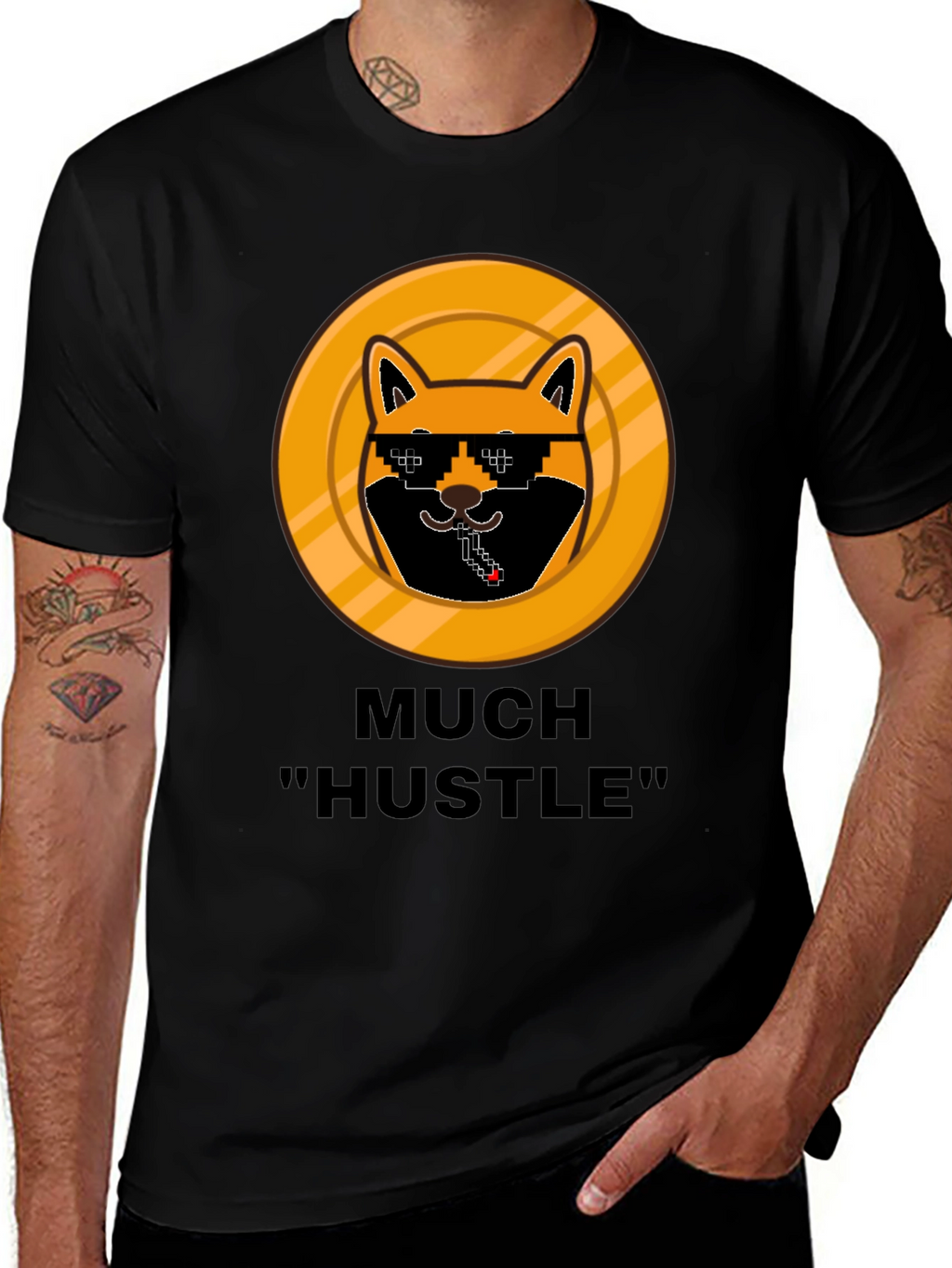 Much Hustle Shiba T-Shirt