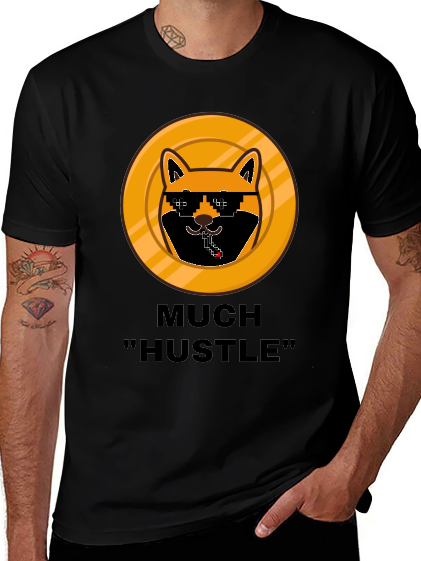Much Hustle Shiba T-Shirt