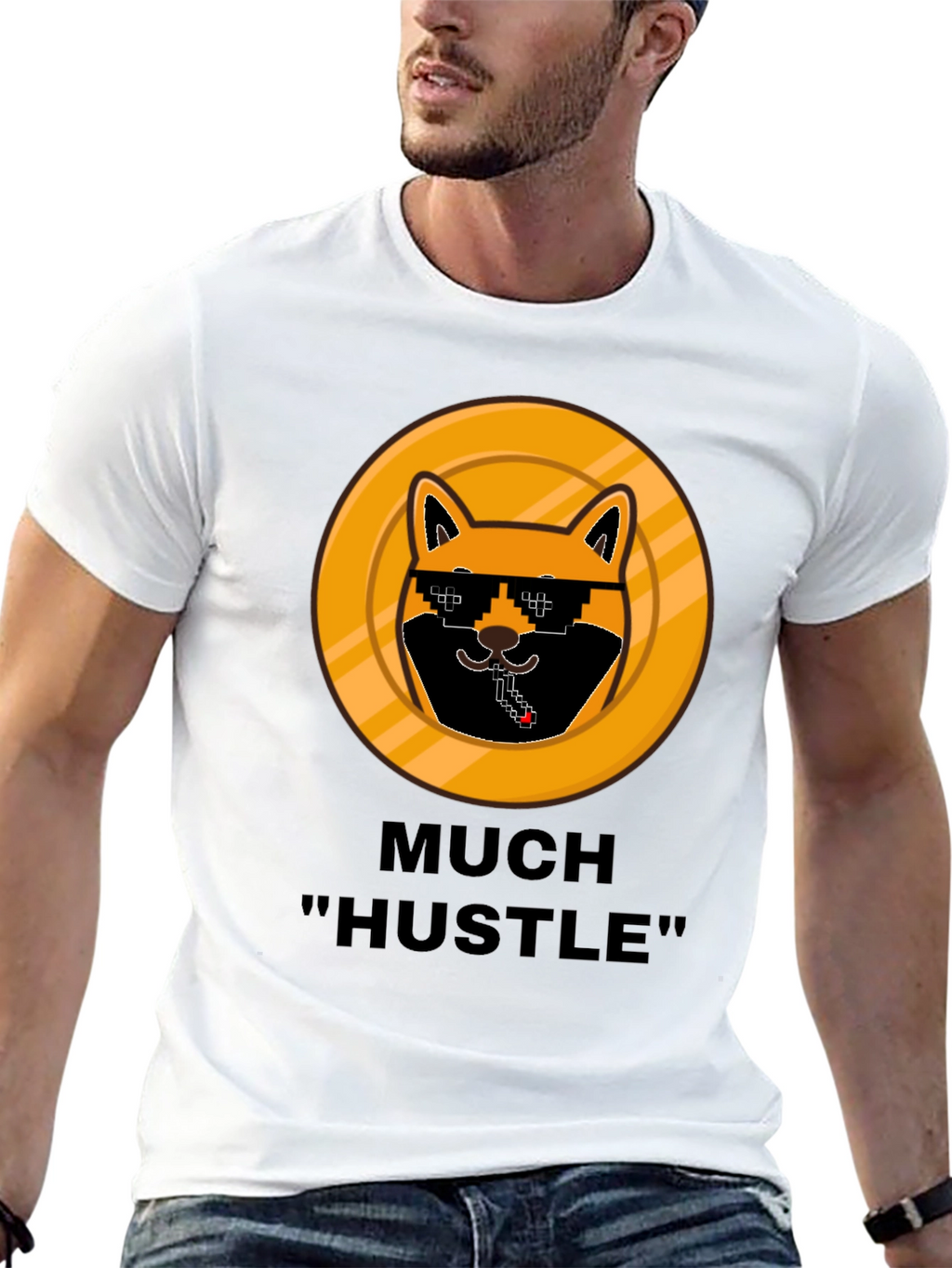 Much Hustle Shiba T-Shirt