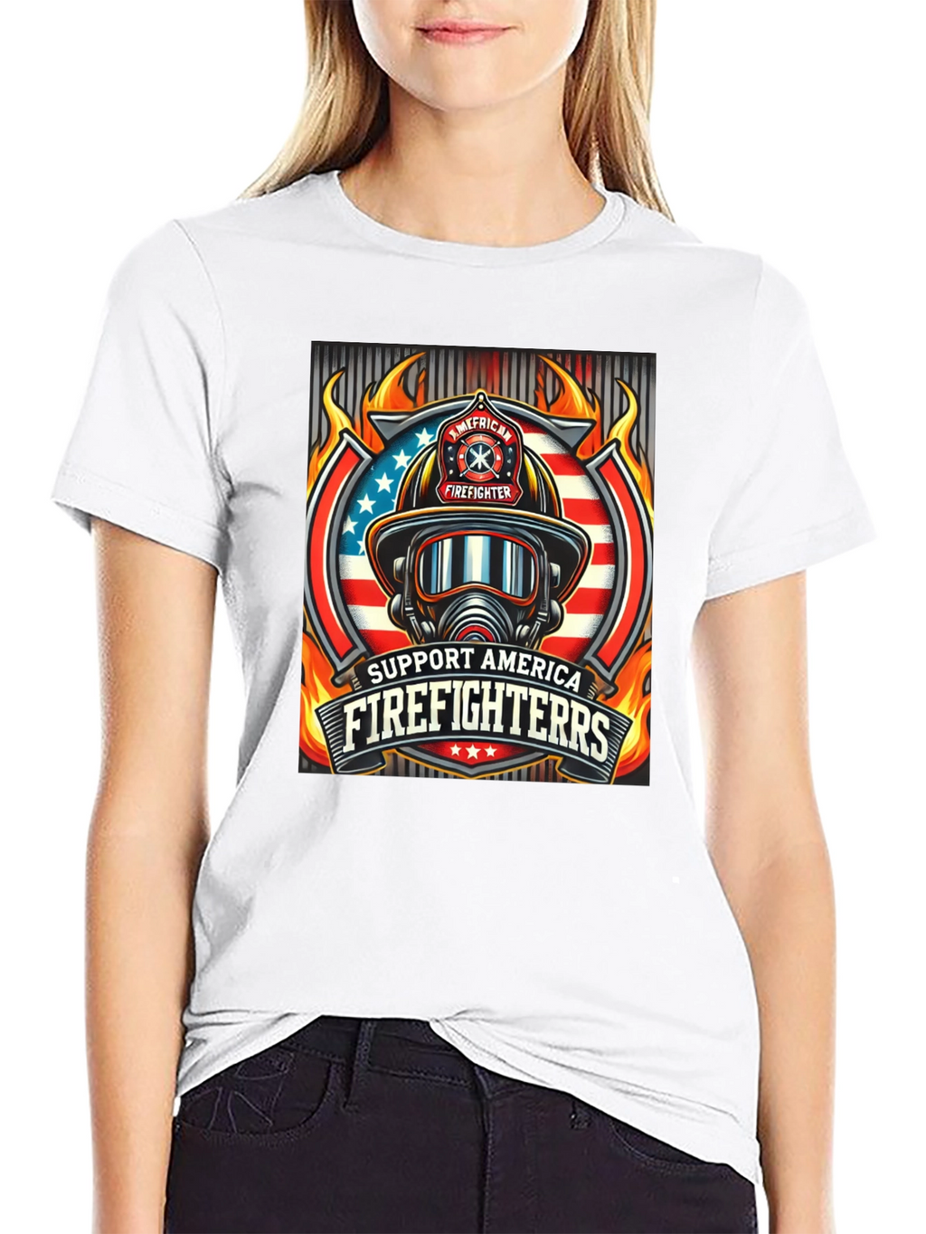 Support American Firefighters T-Shirt