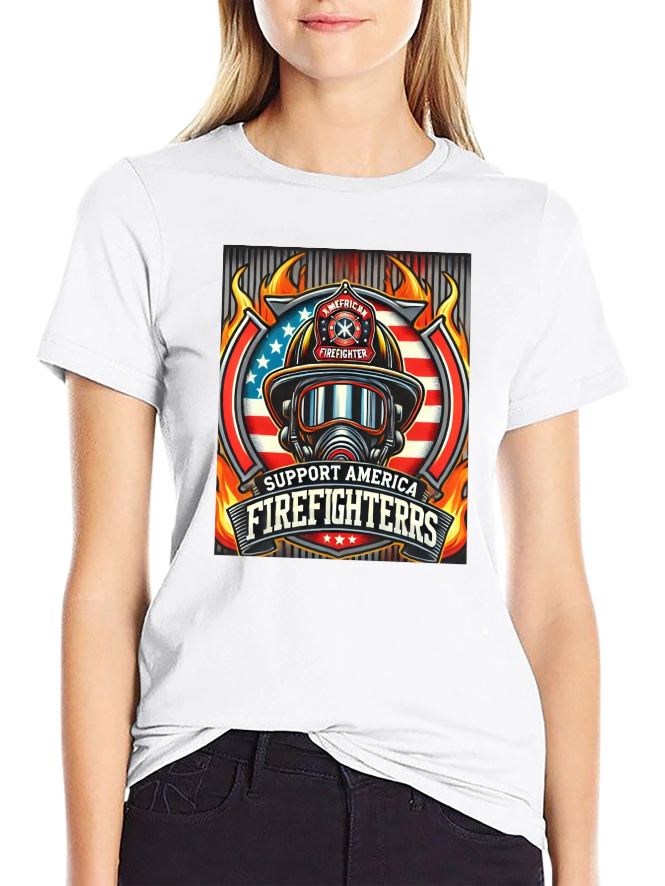 Support American Firefighters T-Shirt