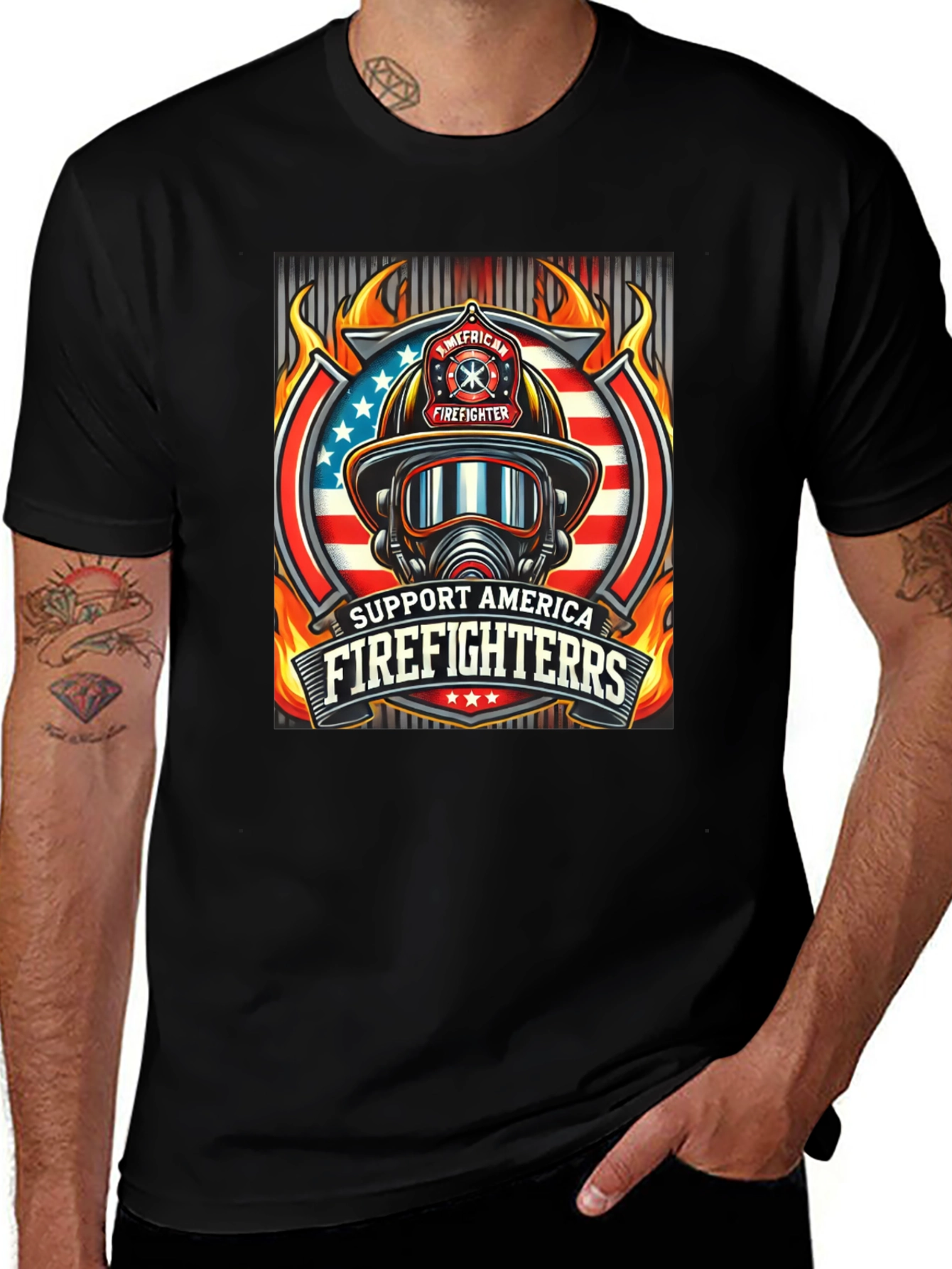 Support American Firefighters T-Shirt