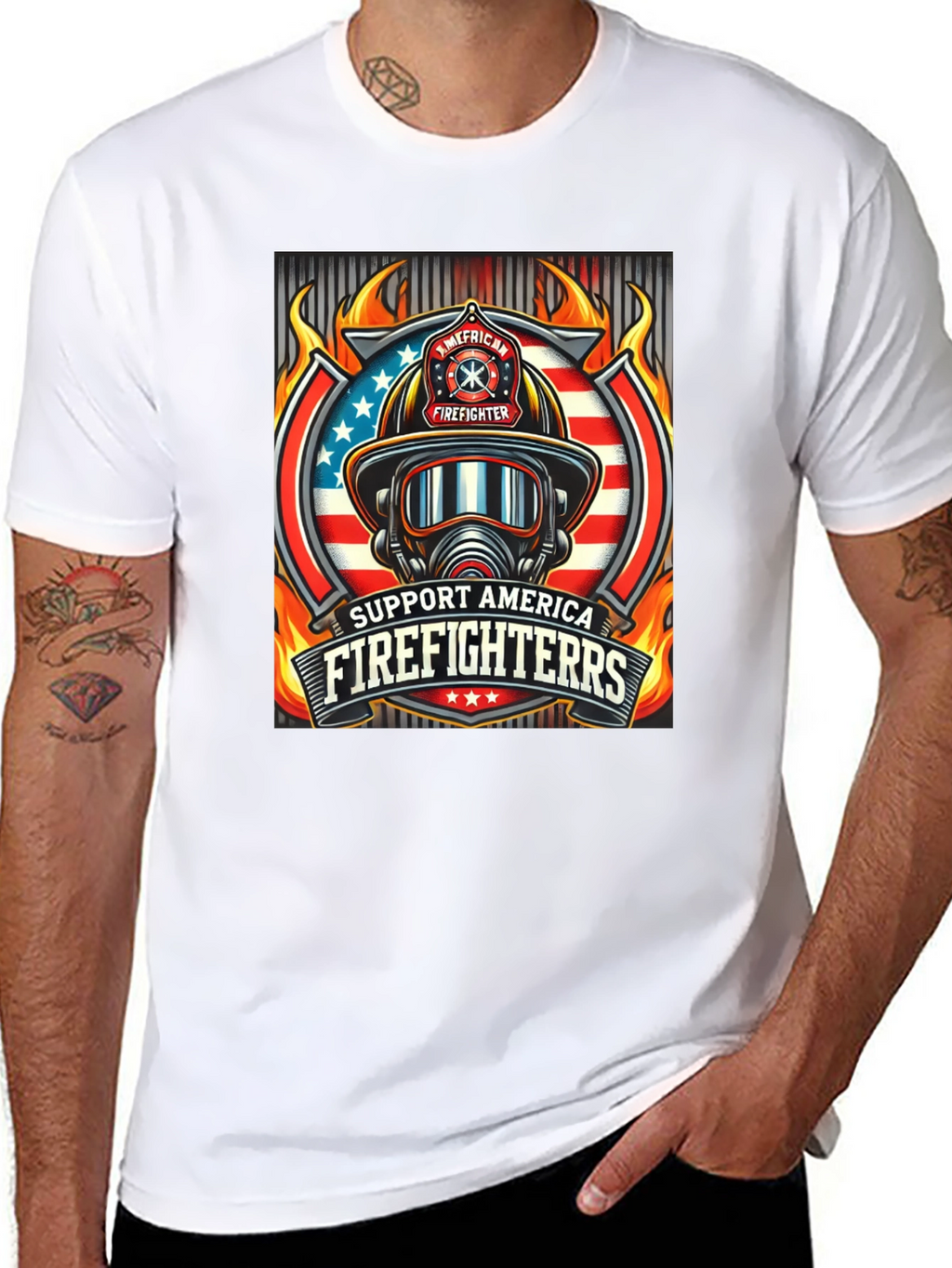 Support American Firefighters T-Shirt