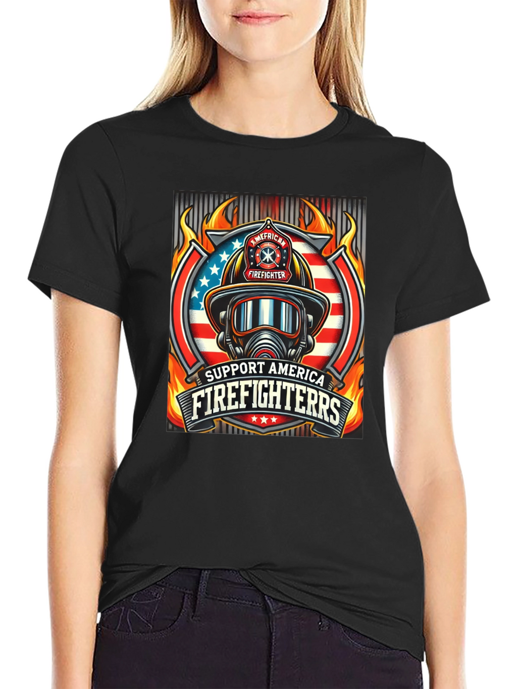 Support American Firefighters T-Shirt