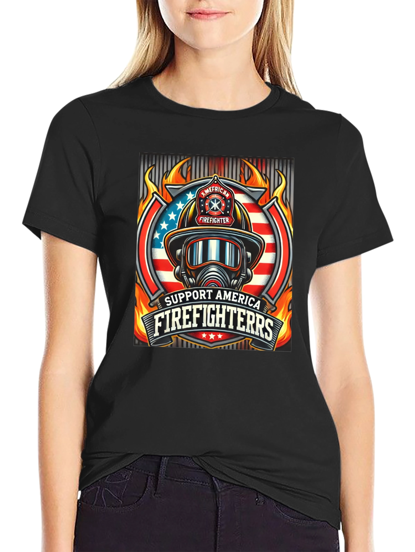 Support American Firefighters T-Shirt