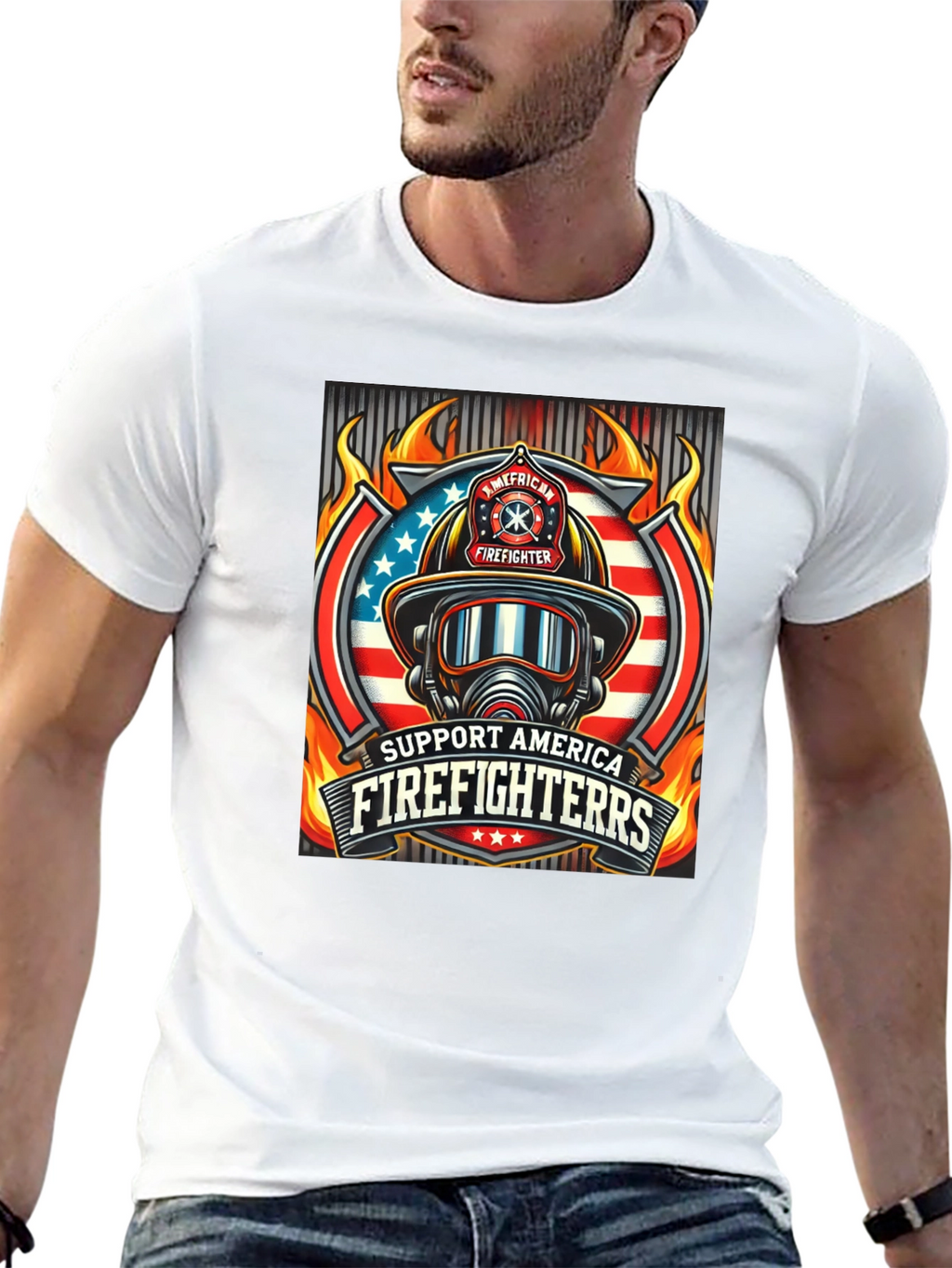 Support American Firefighters T-Shirt