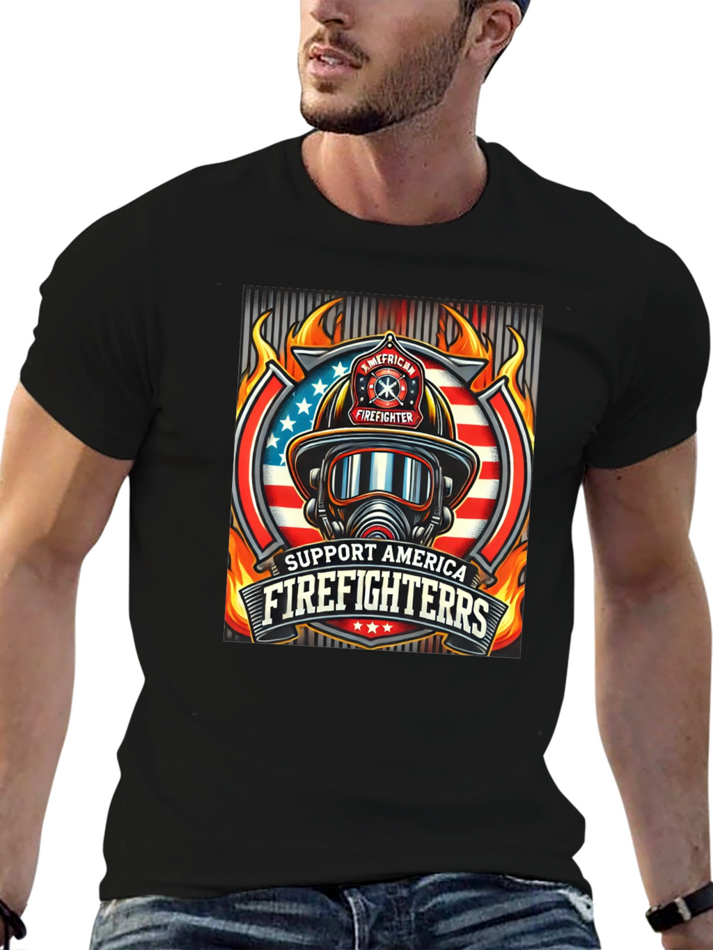 Support American Firefighters T-Shirt