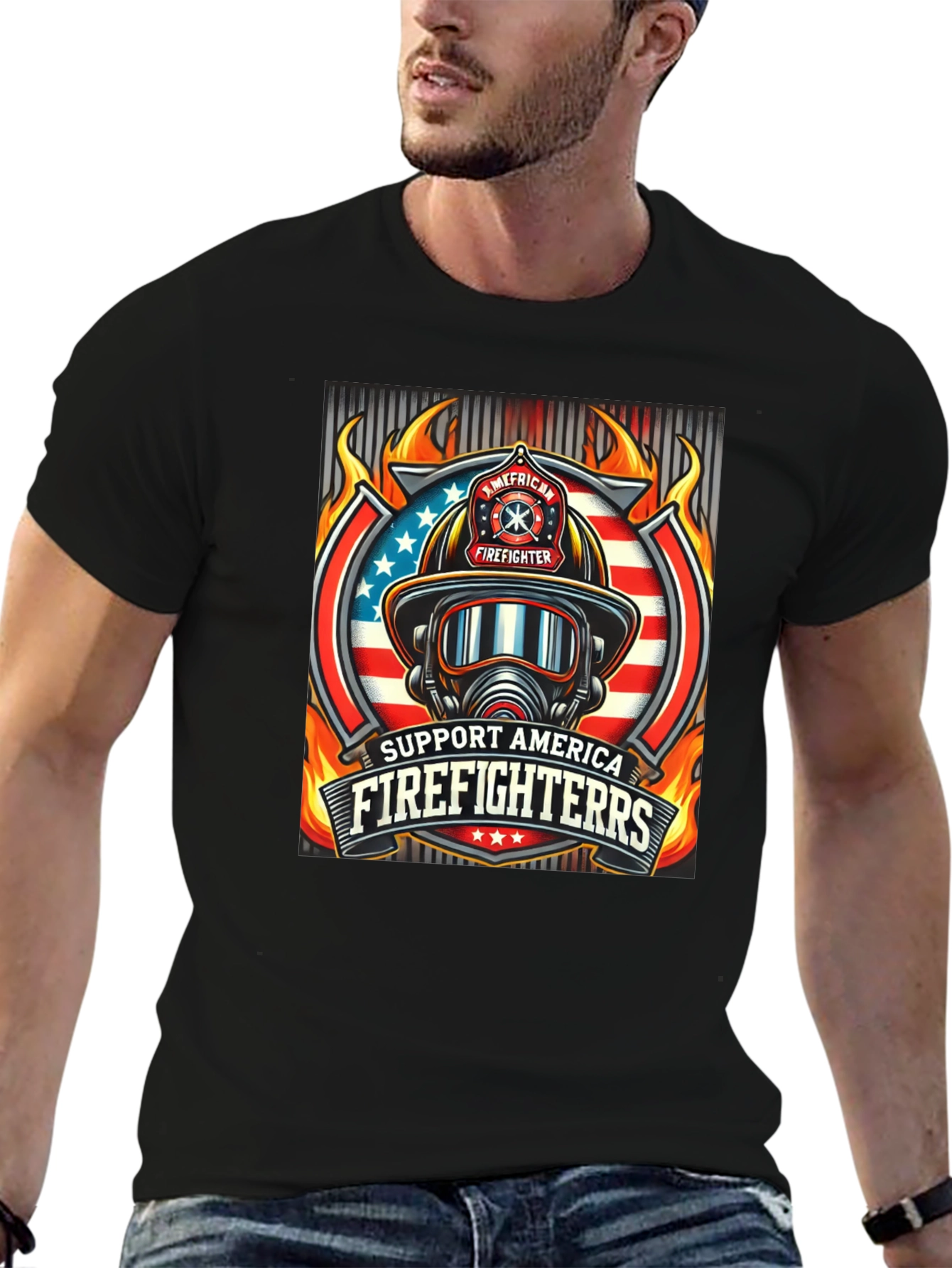 Support American Firefighters T-Shirt
