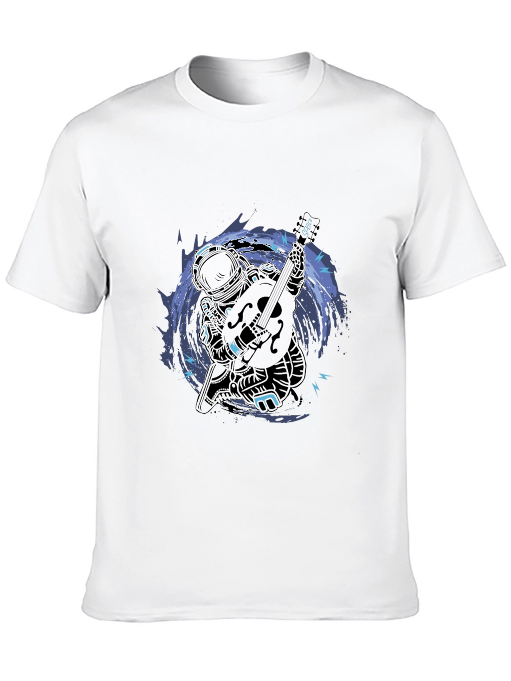 Astronaut Guitar T-Shirt - Space Musician Tee