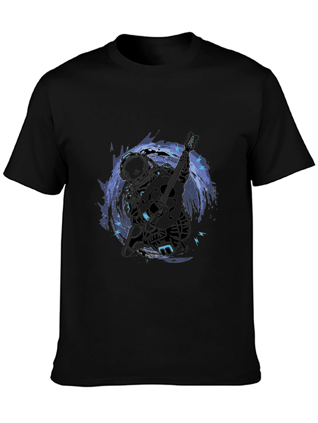Astronaut Guitar T-Shirt - Space Musician Tee