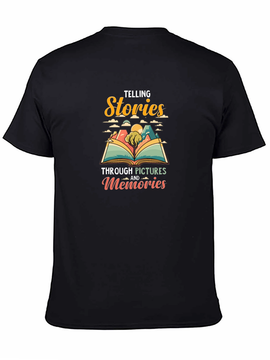 Telling Stories Graphic Tee - Black Unisex T-Shirt