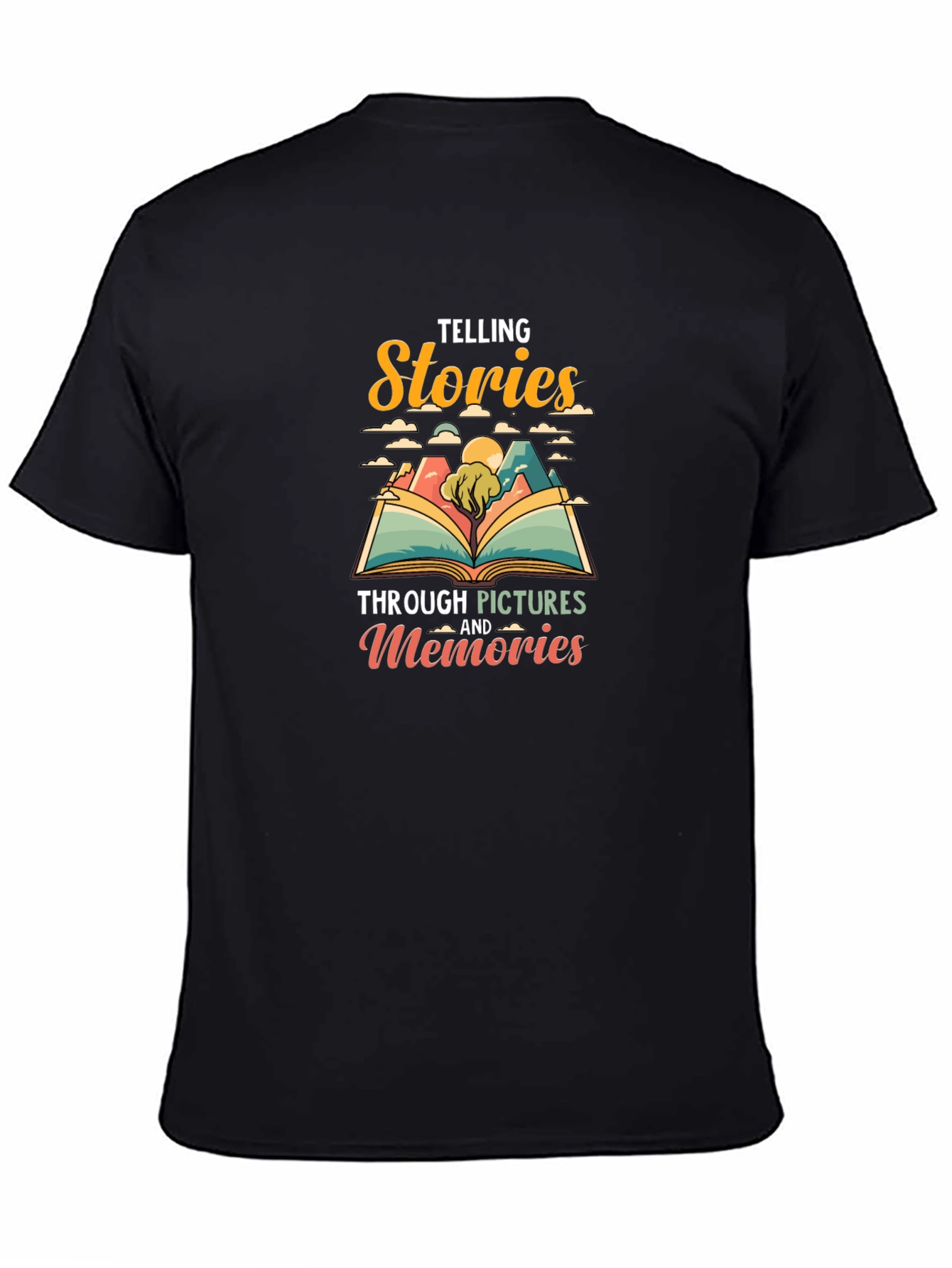 Telling Stories Graphic Tee - Black Unisex T-Shirt