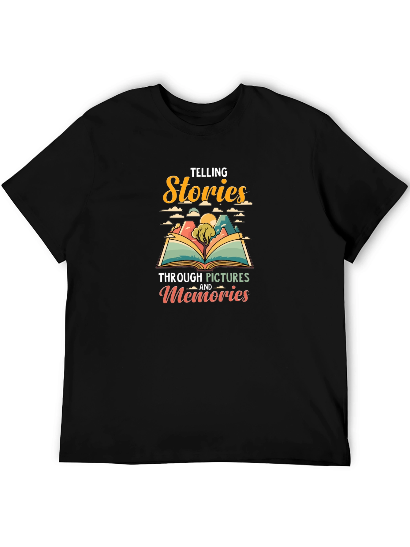 Telling Stories Graphic Tee - Black Unisex T-Shirt