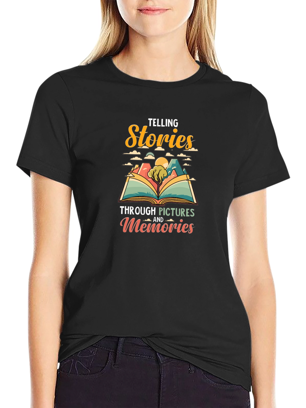 Telling Stories Graphic Tee - Black Unisex T-Shirt