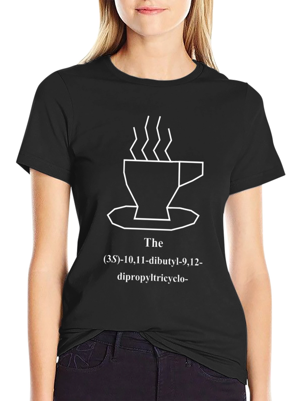Coffee Molecule T-Shirt - Caffeine Chemistry Tee