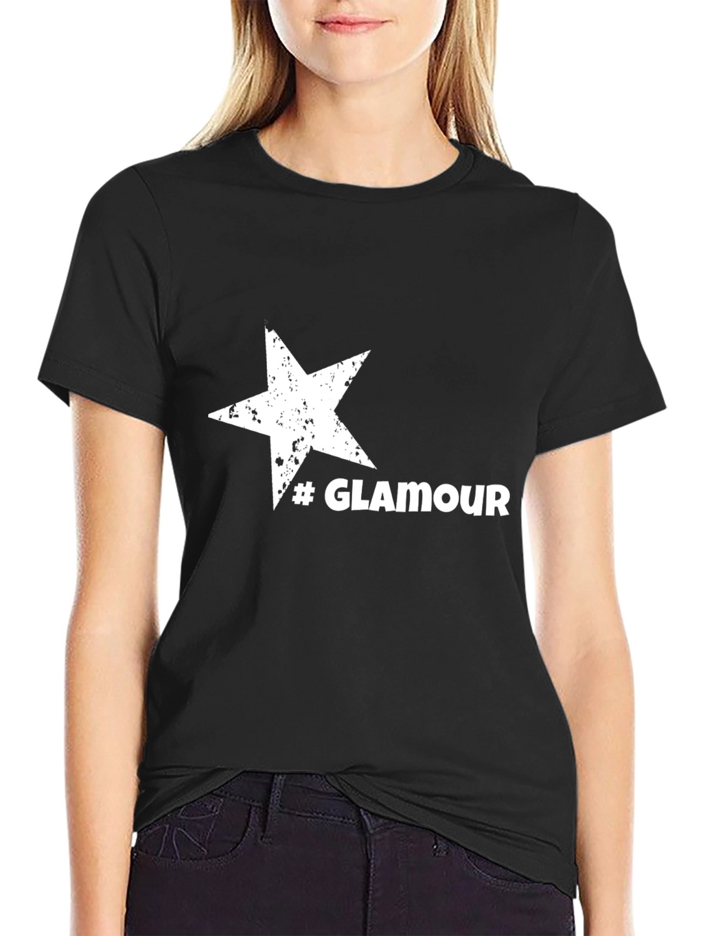 Glamour Star Black T-Shirt