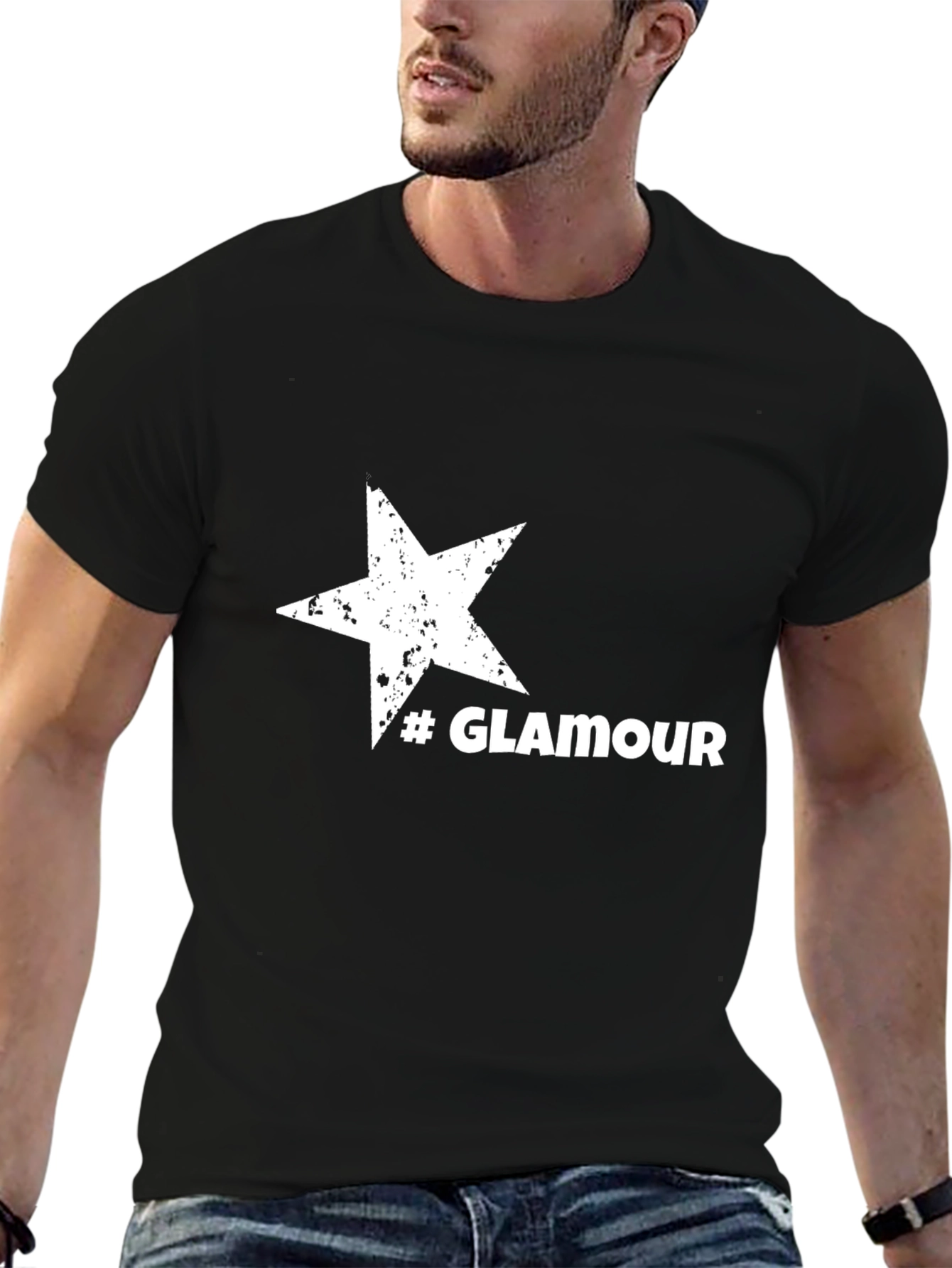 Glamour Star Black T-Shirt