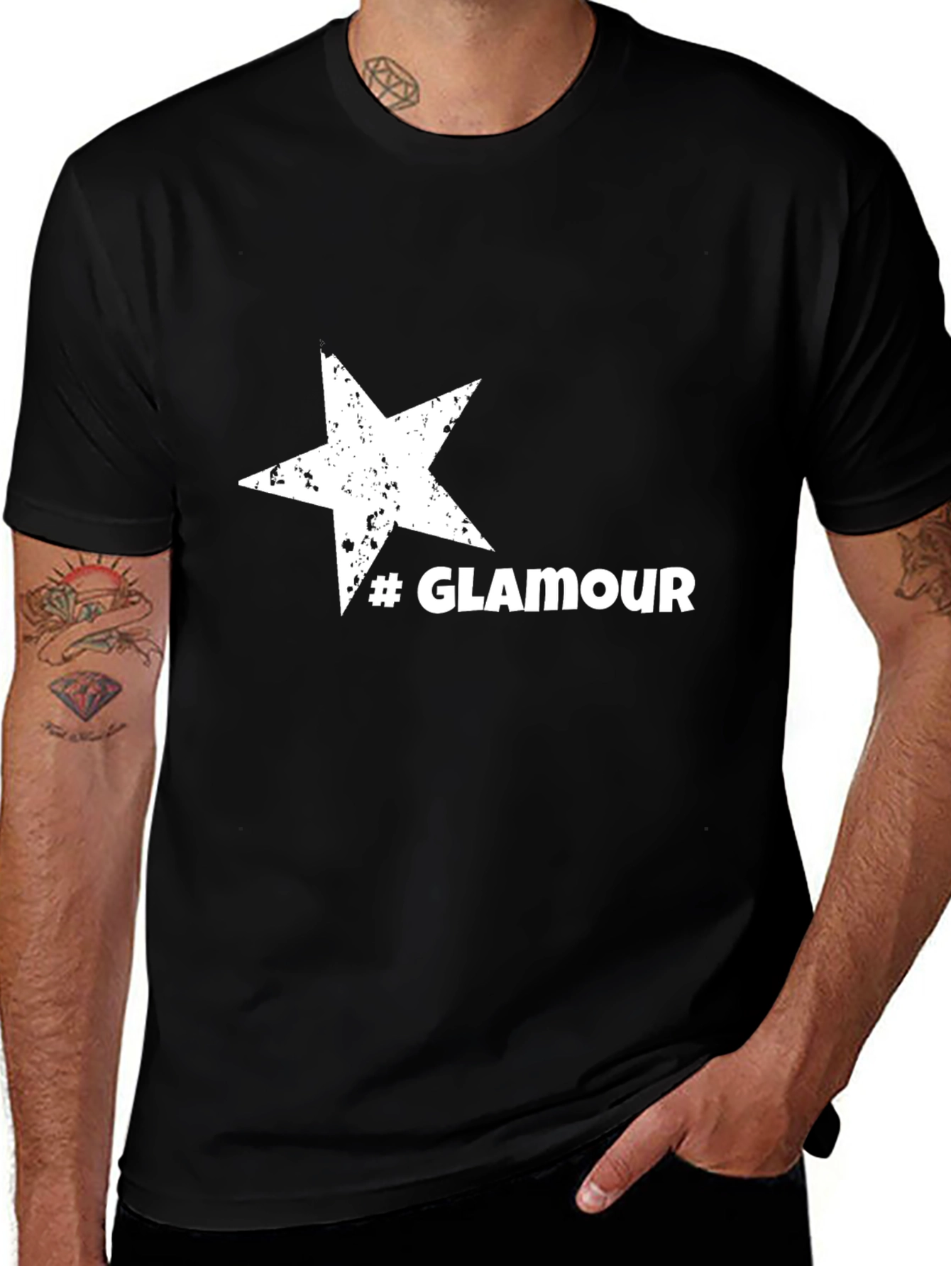 Glamour Star Black T-Shirt