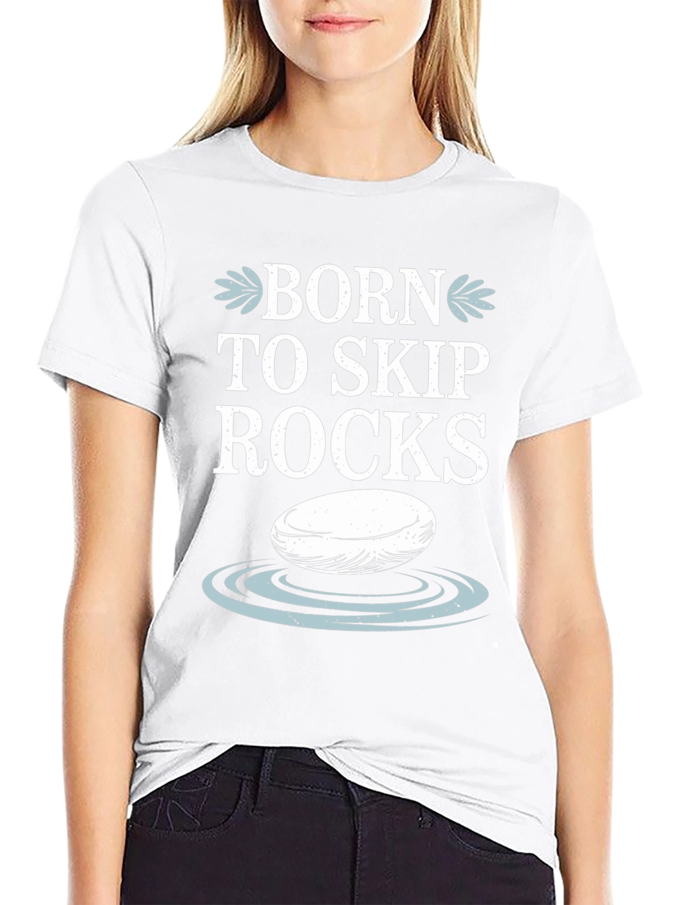 Born To Skip Rocks Graphic Tee