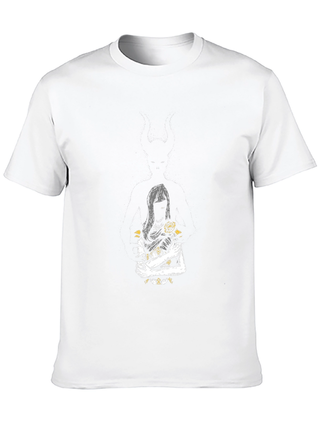 Dark Romance Graphic Tee - Black Cotton