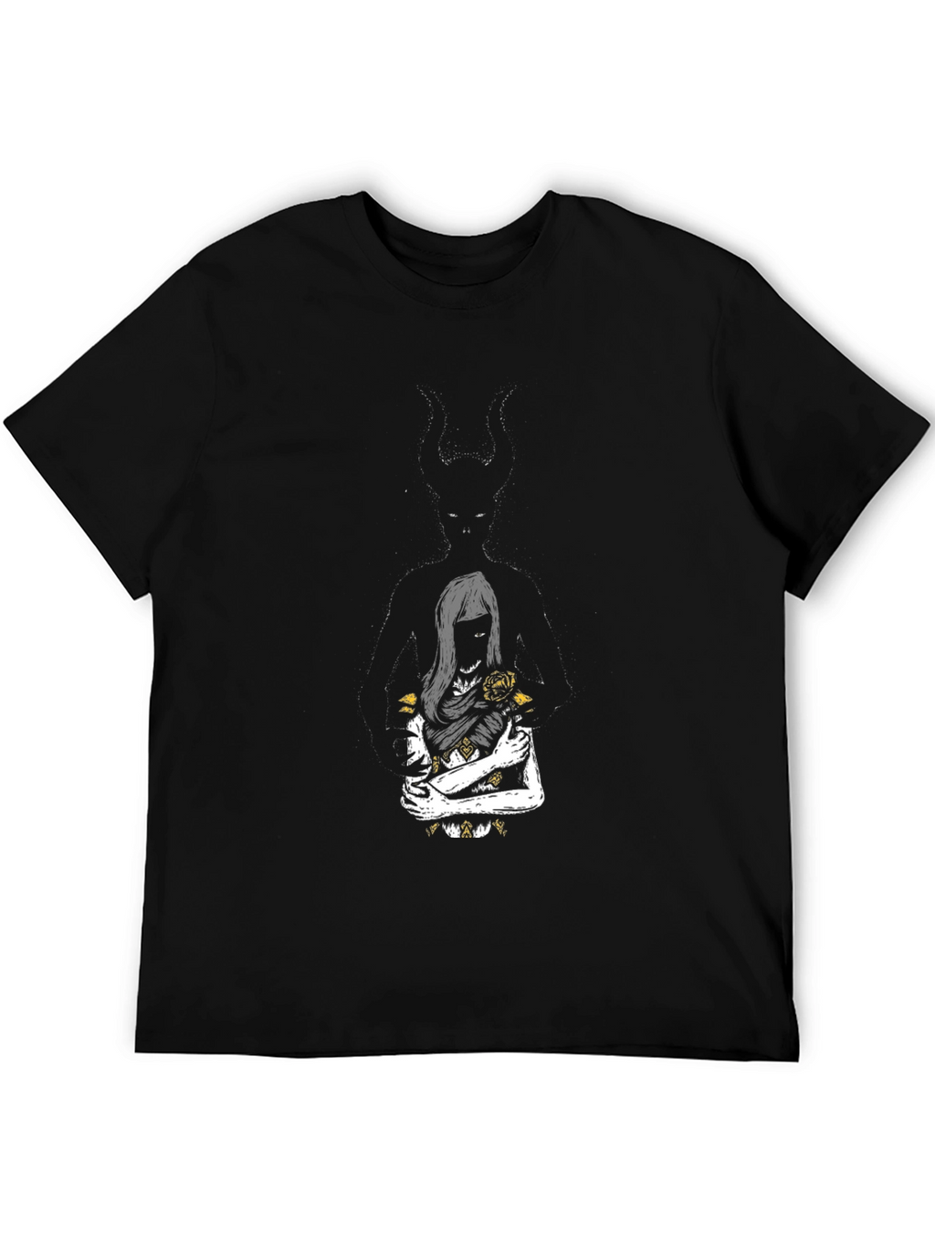 Dark Romance Graphic Tee - Black Cotton