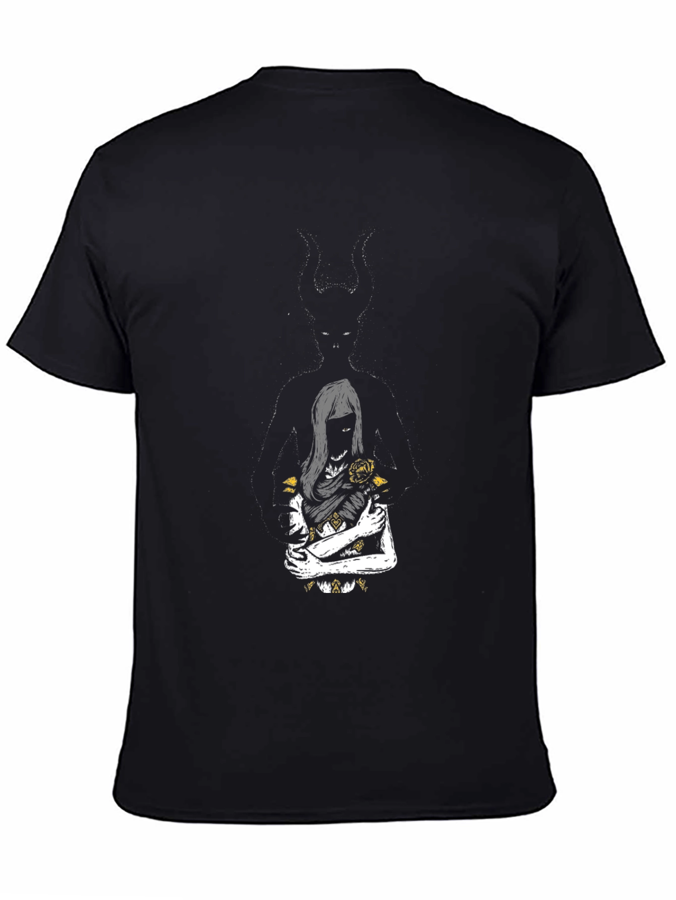 Dark Romance Graphic Tee - Black Cotton