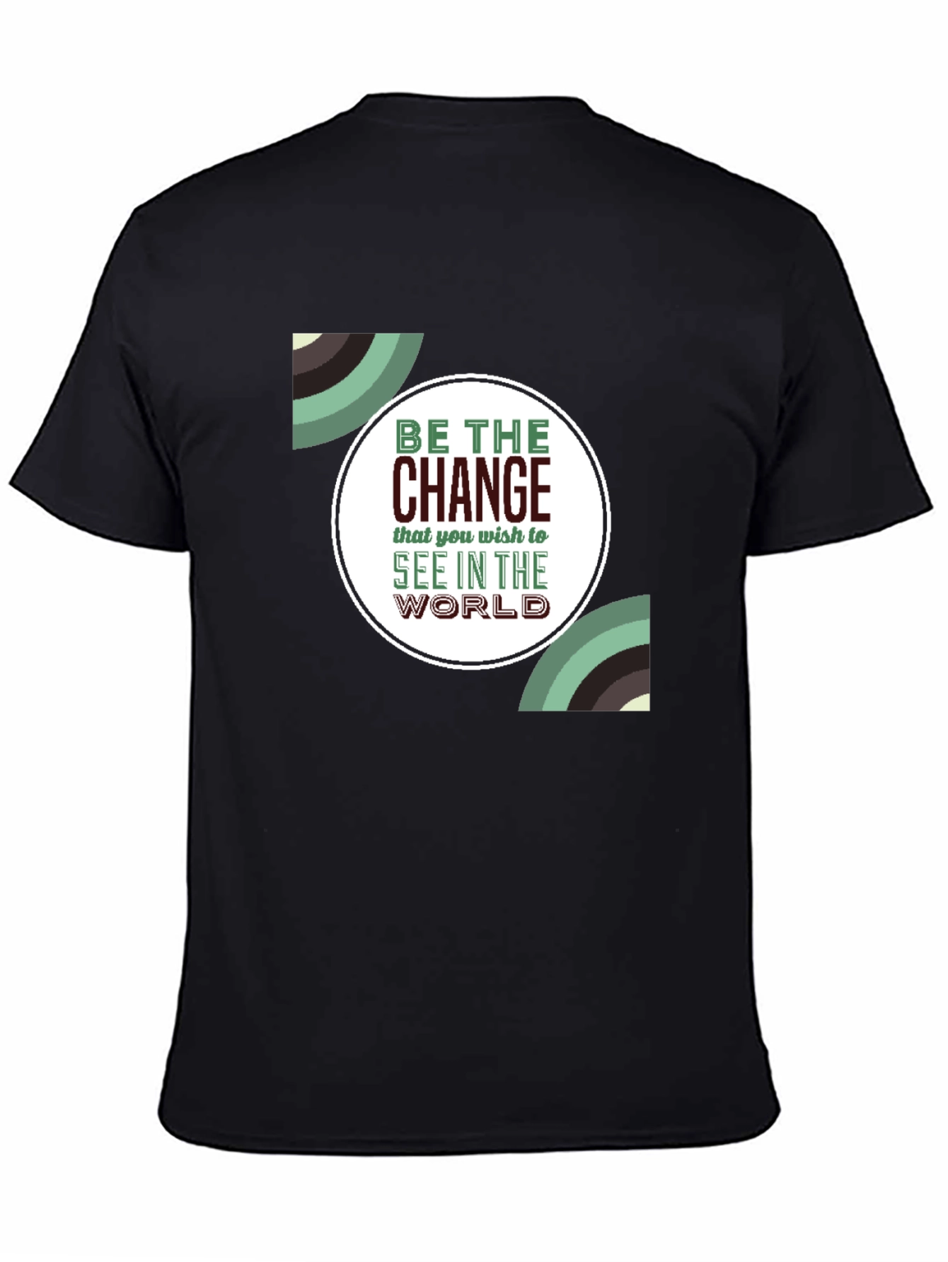 Be the Change Graphic Tee - Stylish Black Cotton T-Shirt