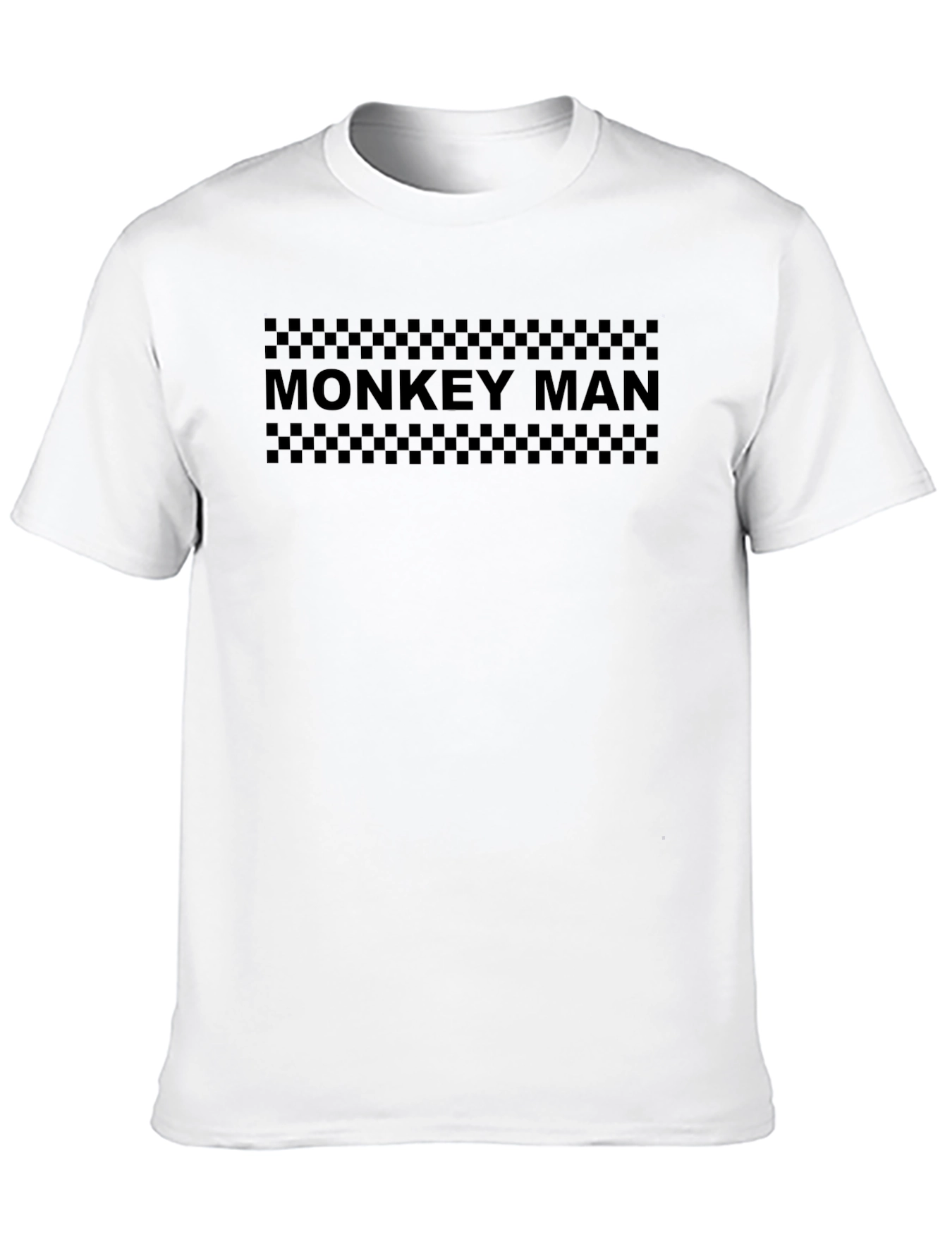 Monkey Man Graphic Print Black T-Shirt