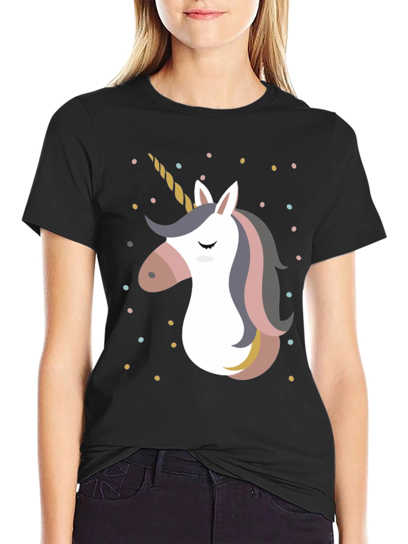 Unicorn Graphic Print T-Shirt