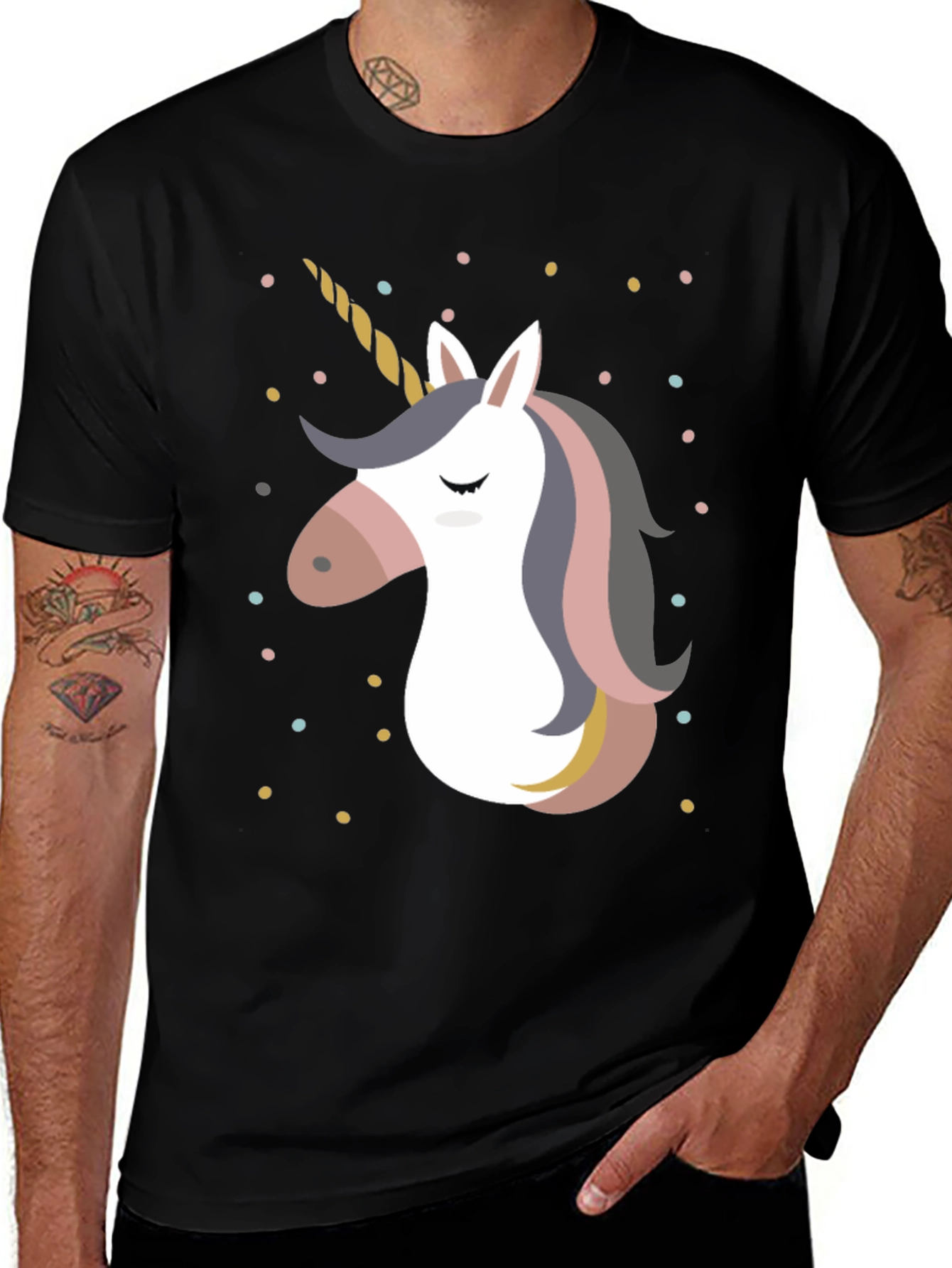Unicorn Graphic Print T-Shirt