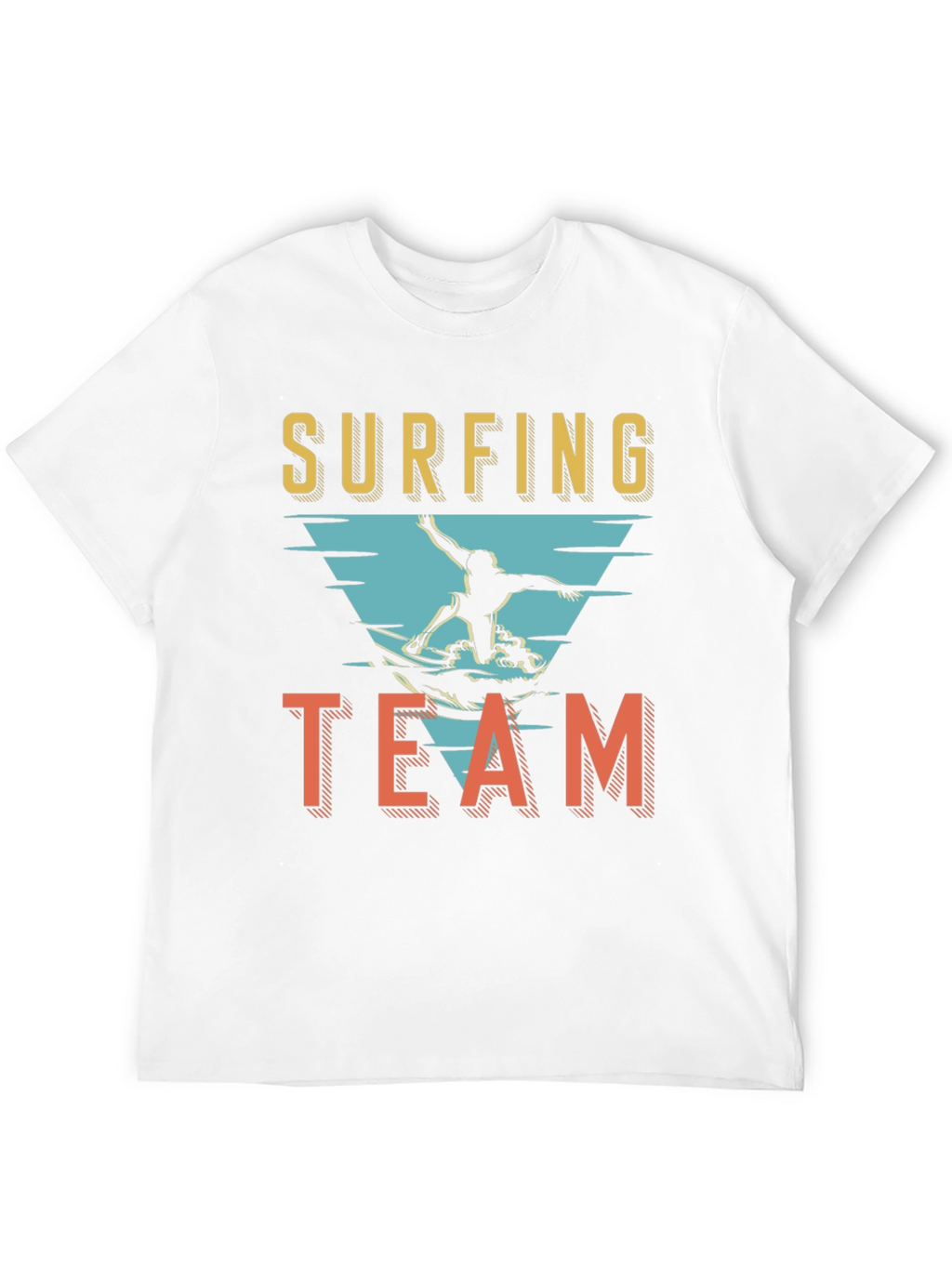Surfing Team Graphic T-Shirt - Black