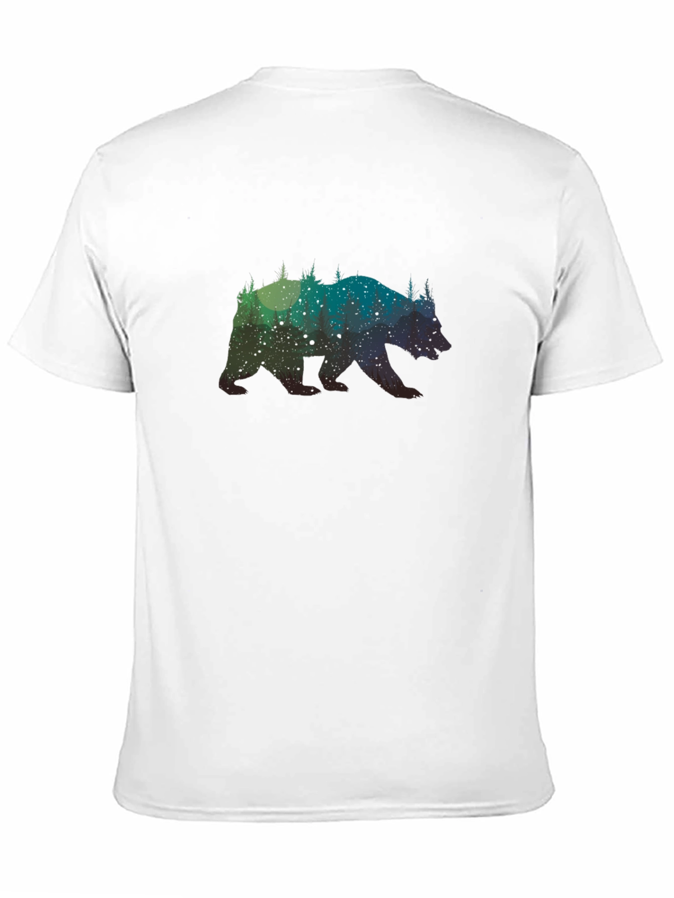 Bear Silhouette Graphic Tee - Mens Black T-Shirt