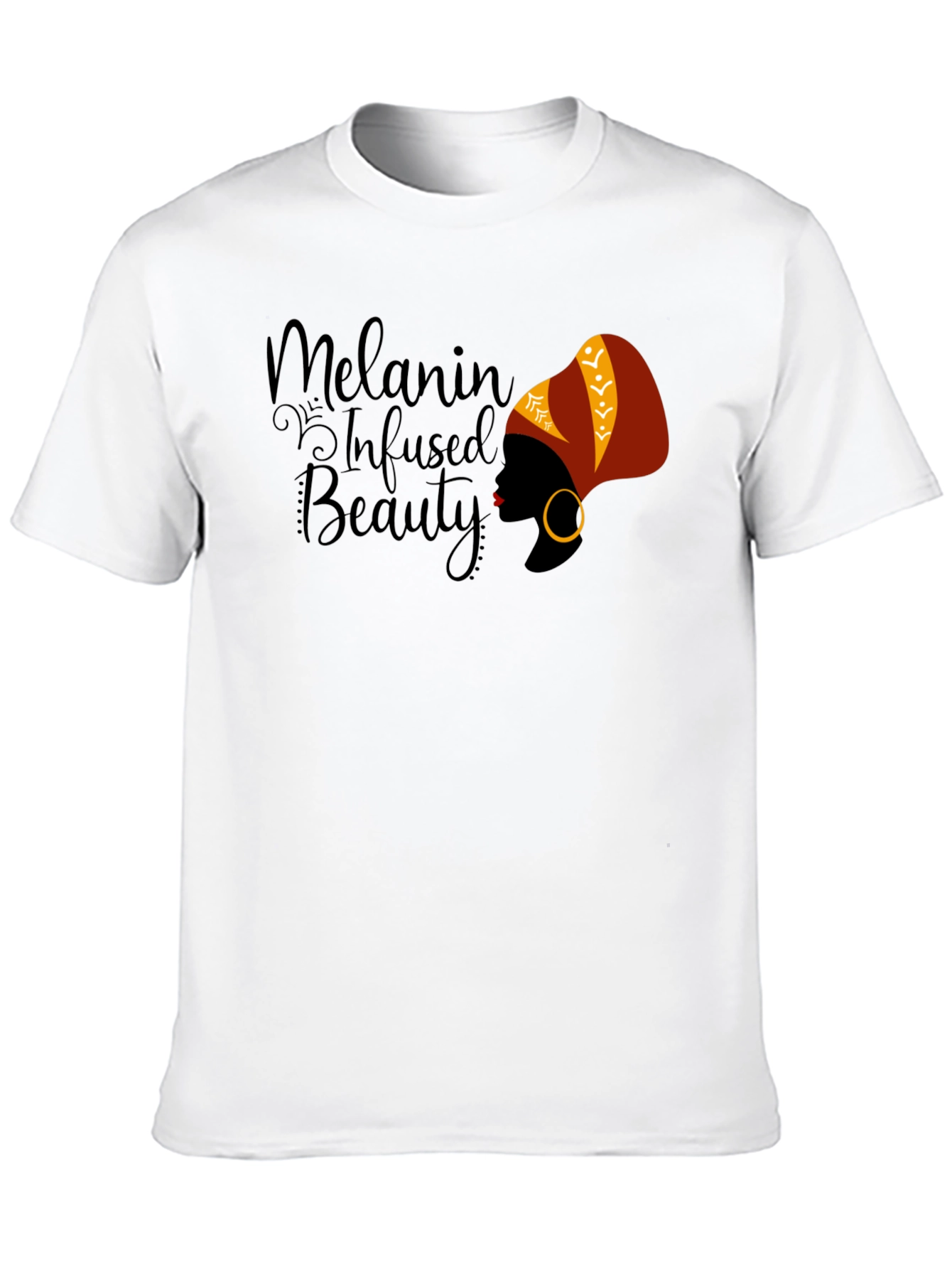 Melanin Infused Beauty Graphic T-Shirt - Black