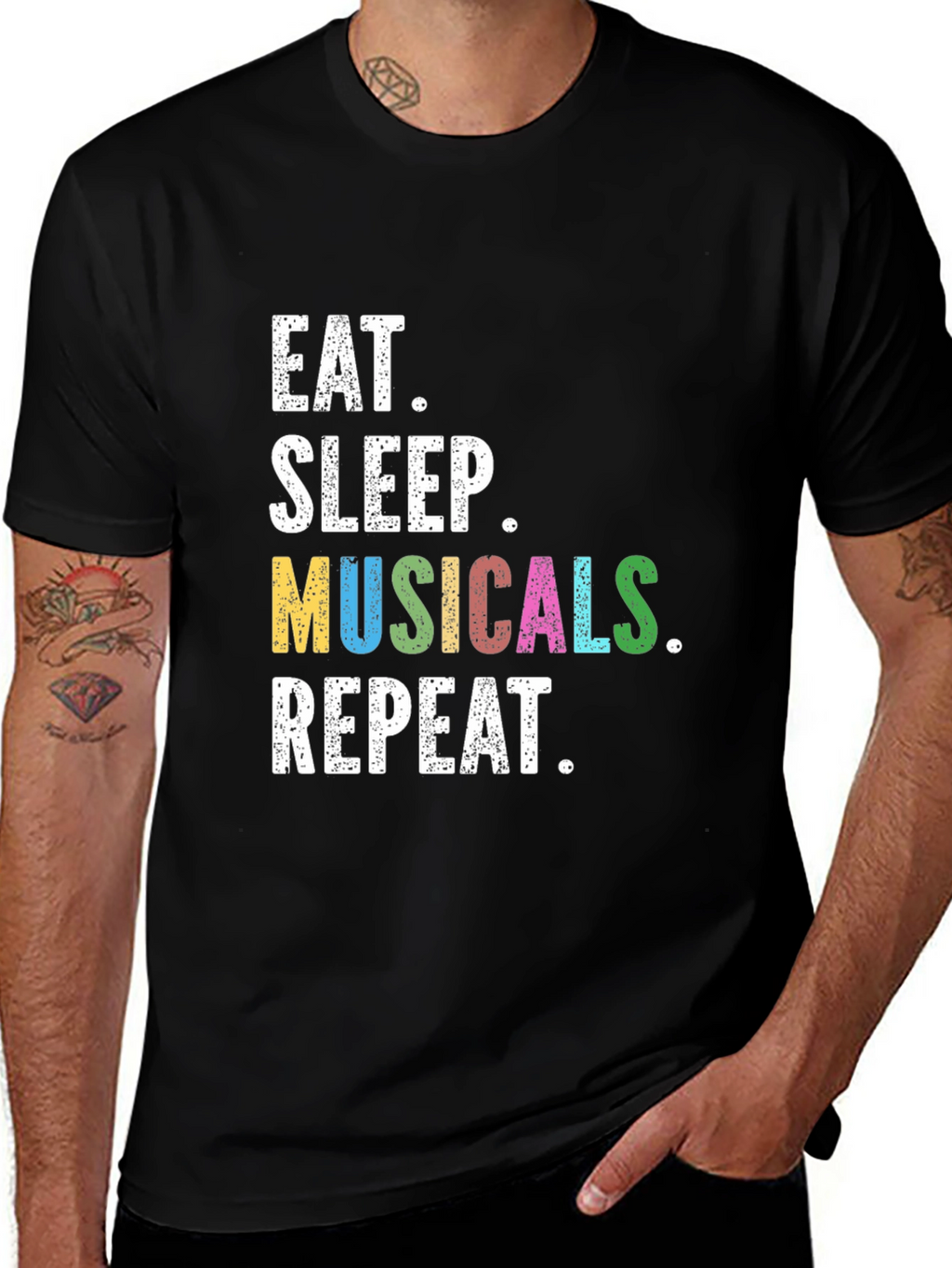 Eat Sleep Musicals Repeat T-Shirt