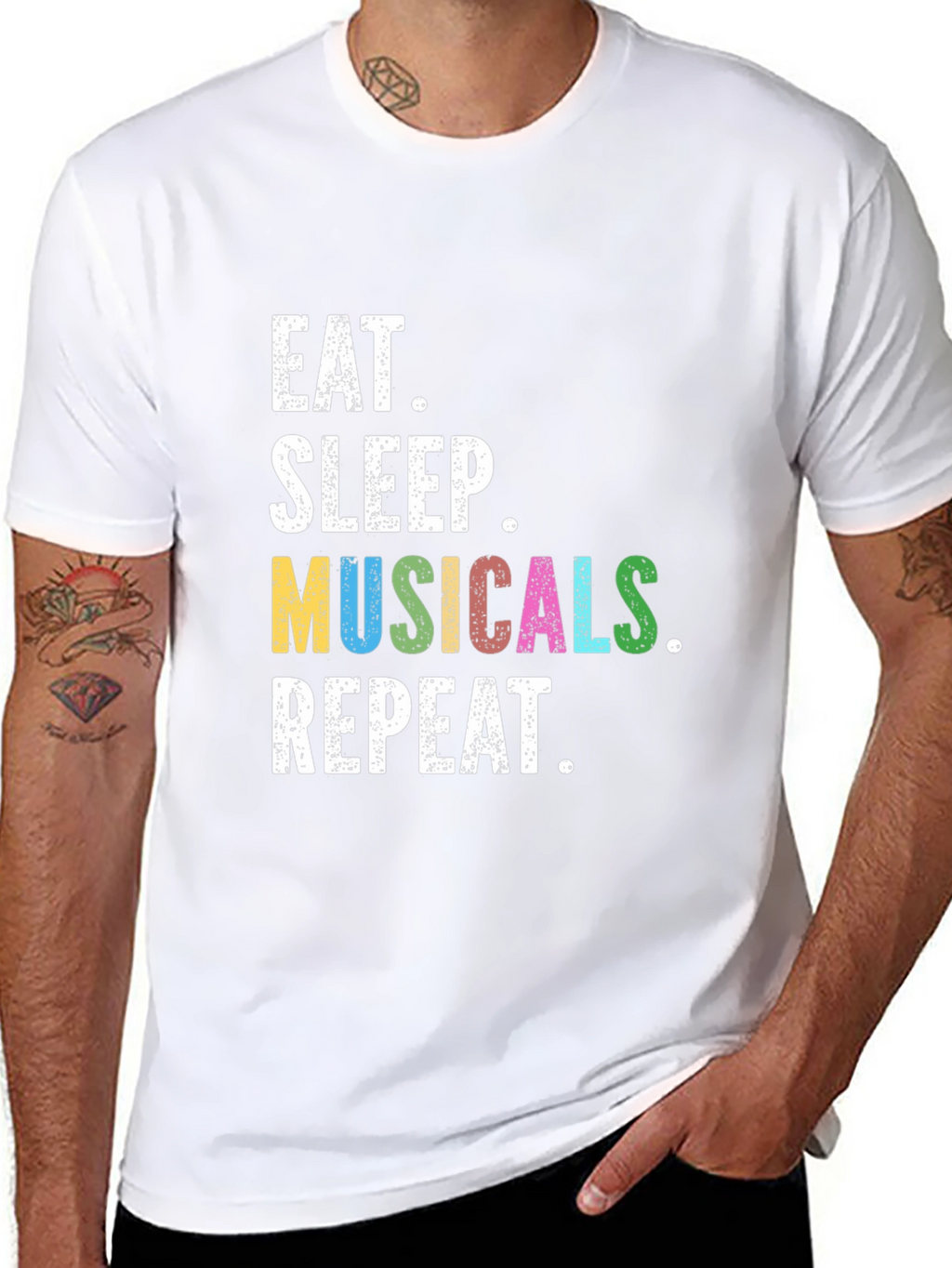 Eat Sleep Musicals Repeat T-Shirt