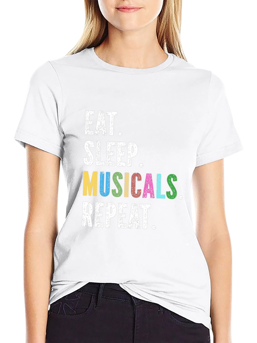 Eat Sleep Musicals Repeat T-Shirt