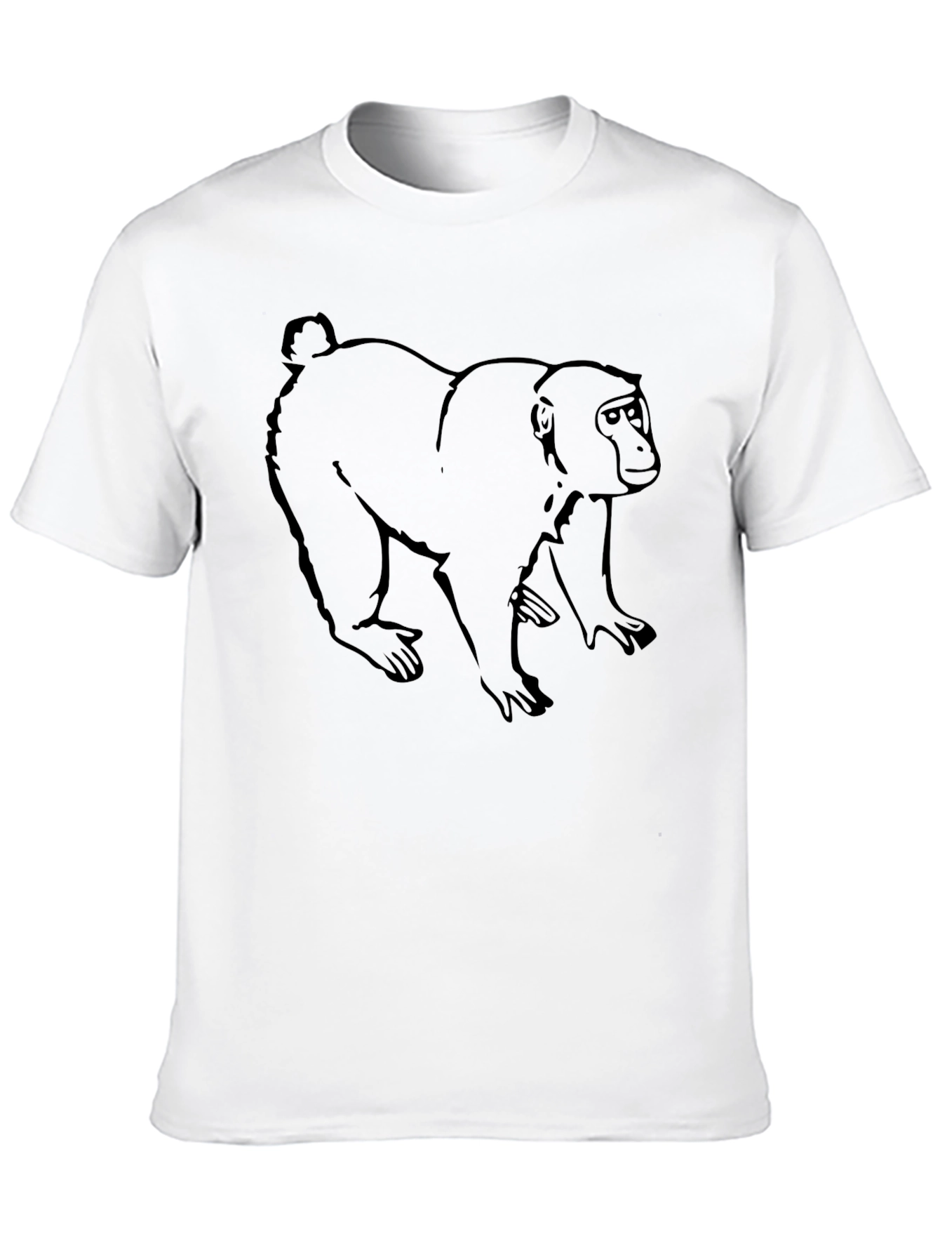 Monkey Graphic Black T-Shirt