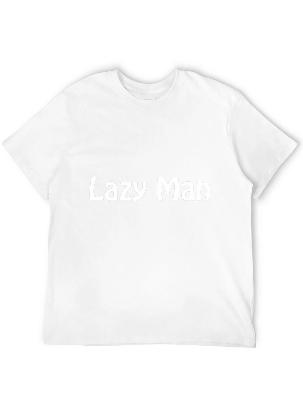 Lazy Man Black T-Shirt - Bold Statement Tee