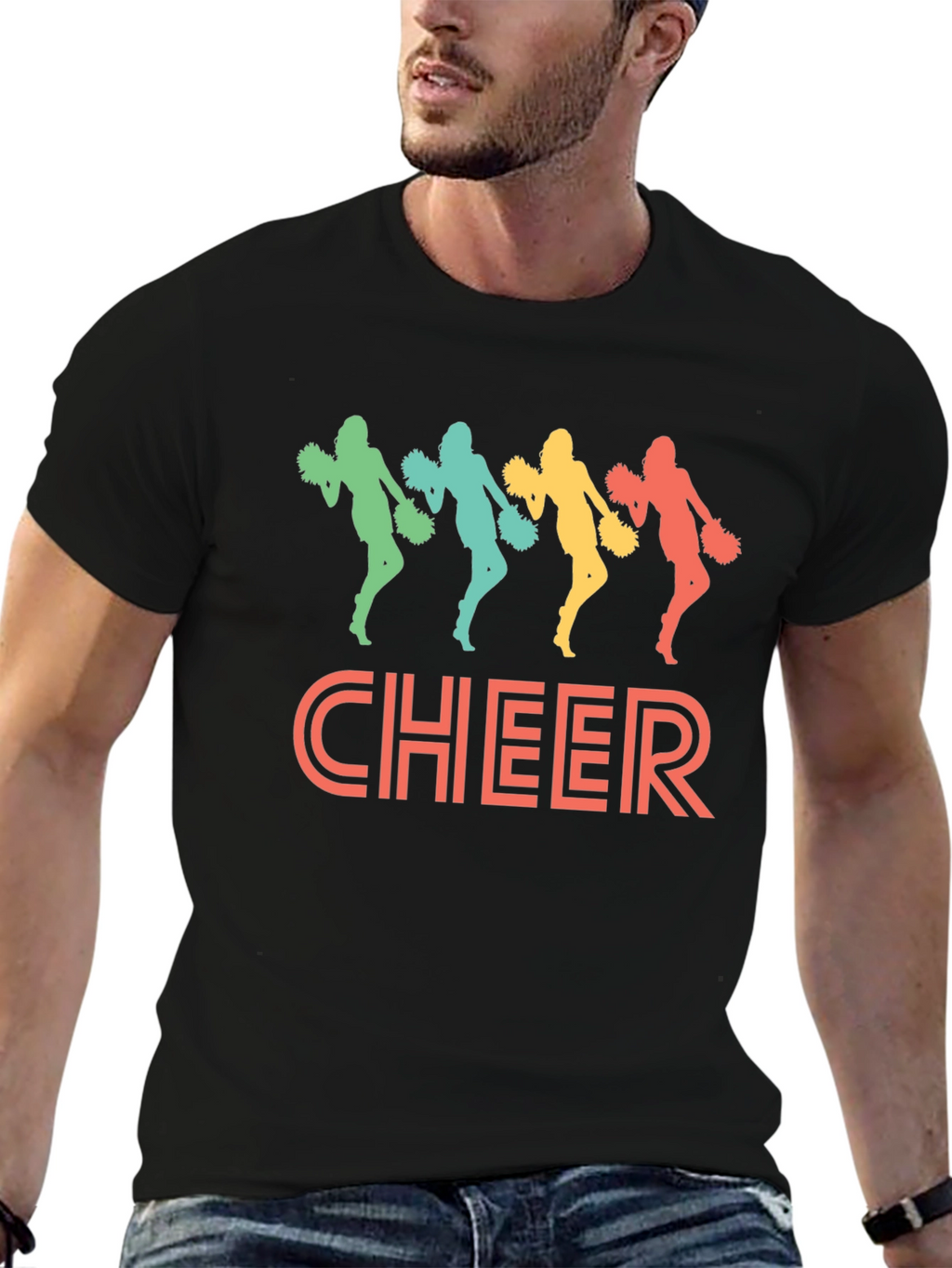 Cheerleader Retro Graphic Tee