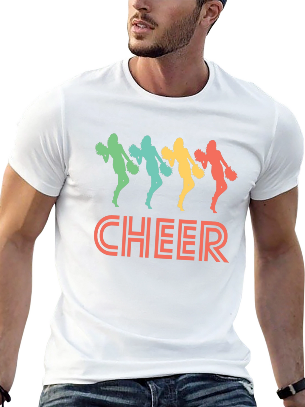Cheerleader Retro Graphic Tee