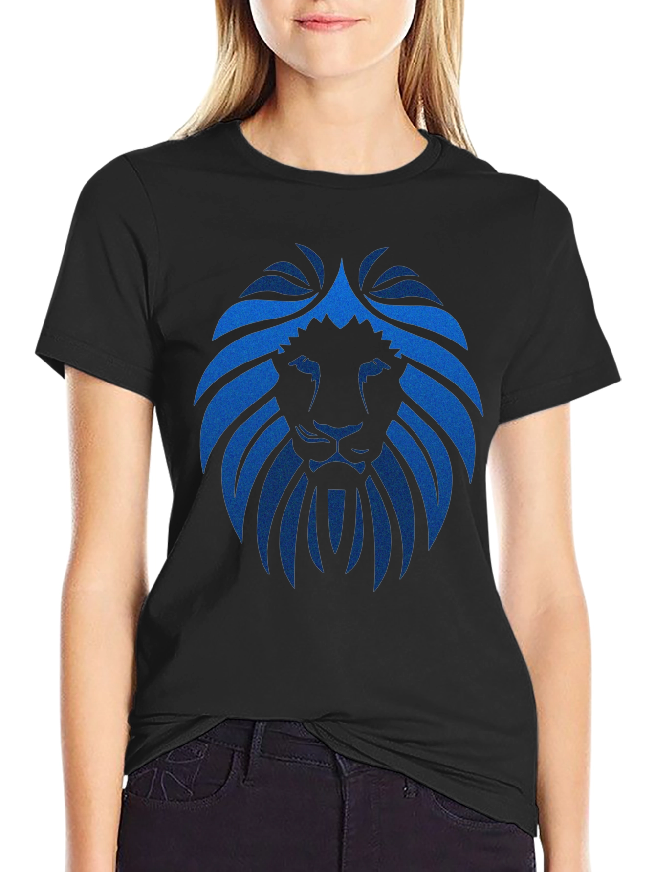 Lion Crest Graphic T-Shirt - Bold & Stylish
