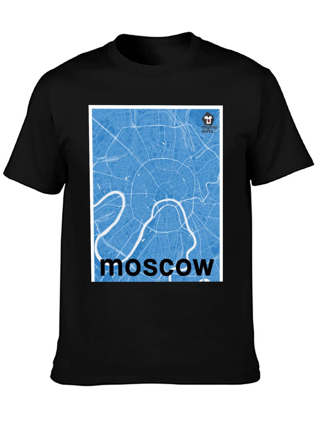 Moscow City Map T-Shirt - Cool Urban Graphic Tee